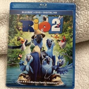 Rio 2 Blu Ray DVD Digital HD Movie Family Adventure Animated Birds Original Case
